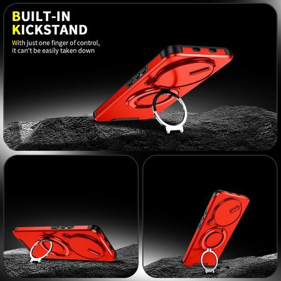 Θήκη Camslide Stand, Xiaomi Redmi Note 15 5G, κόκκινη