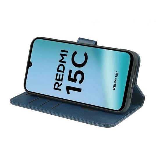 Μαγνητική Θήκη, Xiaomi Redmi 15C, μπλε