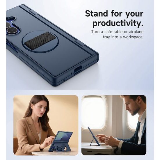 Suritch 360° Kickstand obal Samsung Galaxy Z Fold 7, modrý