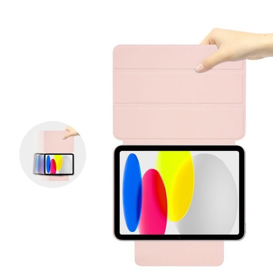 Tech-Protect SmartCase mágneses tok, iPad 10.9 2022, rózsaszín