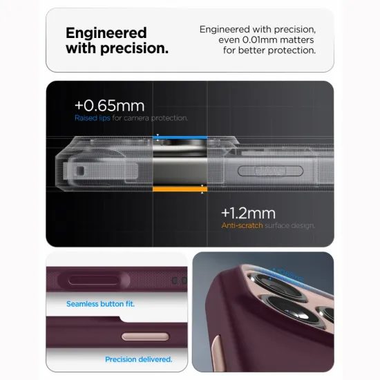 iPhone 17 Pro Max / 18 Pro Max vāciņš – Spigen Nano Pop Mag MagSafe – sarkans