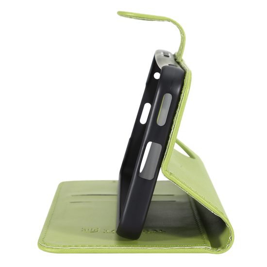 Tactical Field Notes Schutzhülle für Honor Magic8 Lite - Magnetische Flip Case mit Kartenfächern - Hellgrün