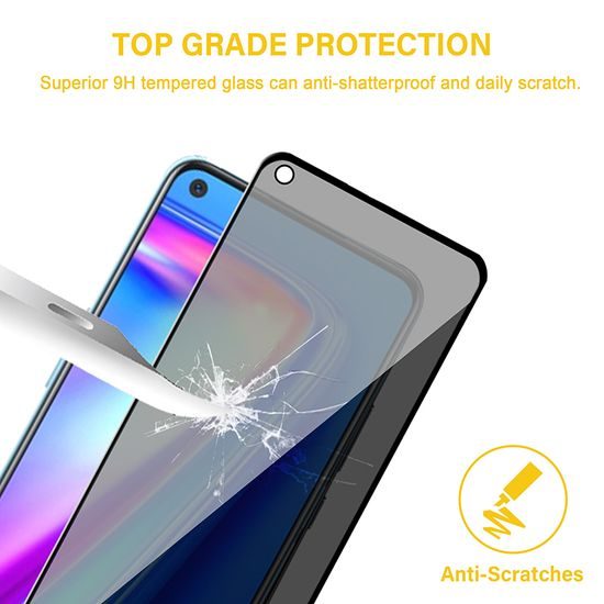 Privacy 5D Zaščitno kaljeno steklo, Realme 8 / 8 Pro