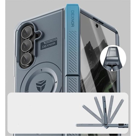 Dexnor MagSafe Kickstand obal Samsung Galaxy Z Fold 7, modrý