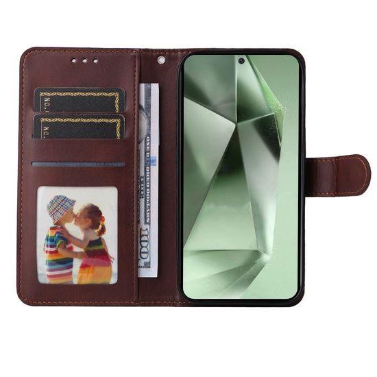 Magnet Case, Samsung Galaxy S24 FE, hnedý