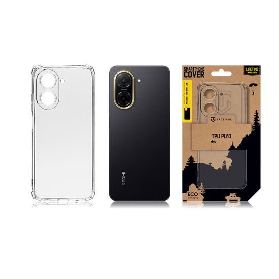 Tactical TPU Plyo Κάλυμμα, Xiaomi Redmi A5 4G, Διάφανο