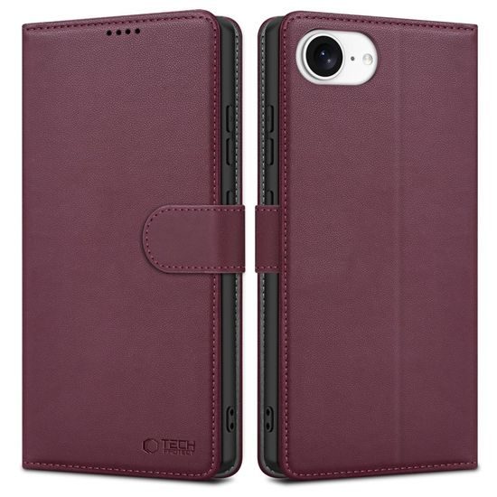Tech-Protect iPhone 16e, Weinrotes Etui