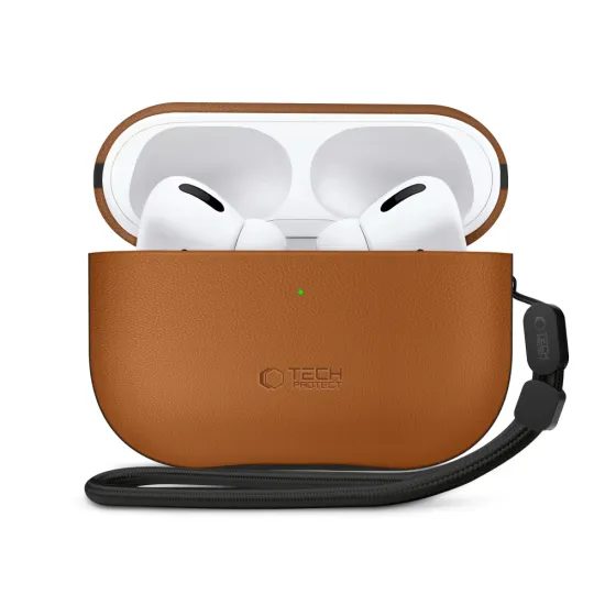 Tech-Protect NaturalFit, Apple AirPods Pro 3, καφέ