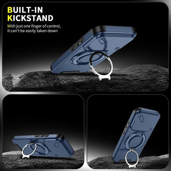 Husă Camslide Stand, Xiaomi 17, albastră