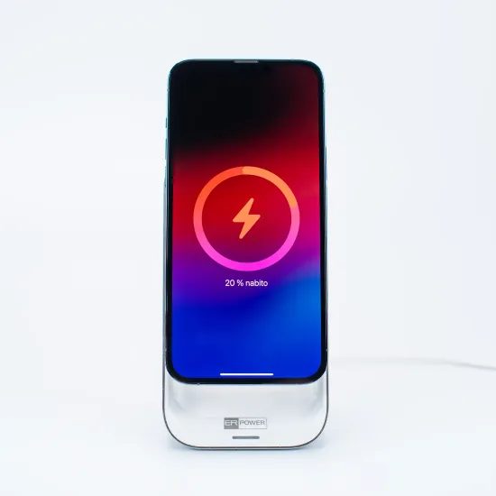 ER POWER 2 σε 1 φορτιστής MFM MagSafe βάση, λευκή