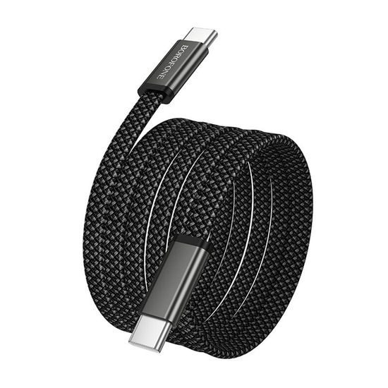 Borofone Peace (BX124) USB-C auf USB-C Datenkabel für schnelles Laden - 60 W Power Delivery - 1 m - Schwarz