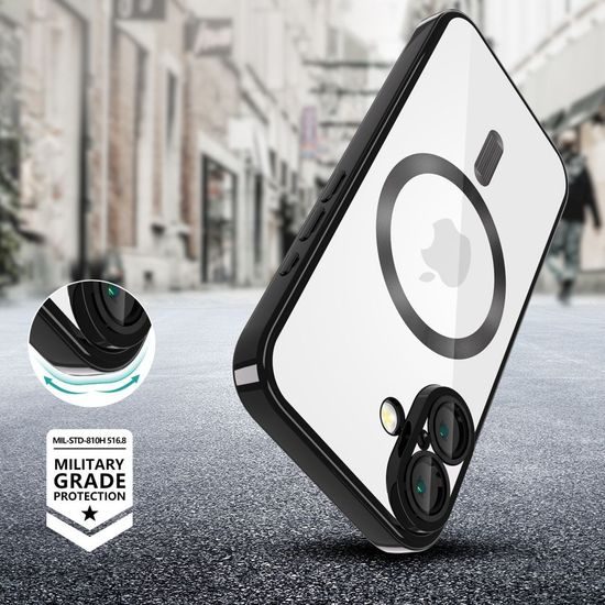 Tech-Protect MagFlex MagSafe iPhone 16e, γυαλιστερό μαύρο