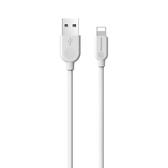 Καλώδιο Borofone BX14 LinkJet USB - Lightning, 2,4A, 2 μ, λευκό