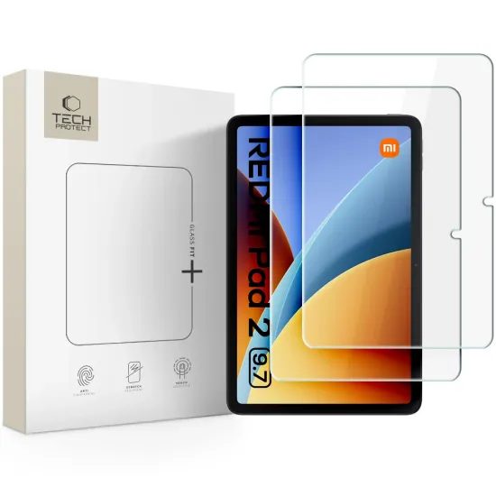 Tech-Protect Zaštitno kaljeno staklo Glass Fit+, Xiaomi Redmi Pad 2 9.7, 2 komada