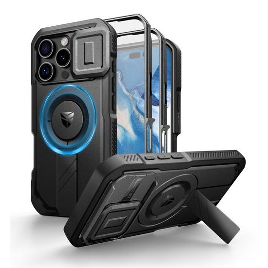 Dexnor MagSafe 360 Stalak Camprotector maska za iPhone 16 Pro Max, crna