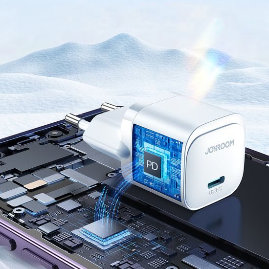 Joyroom JR-TCF02 Μίνι Φορτιστής USB-C, 20W, PD, Μαύρος