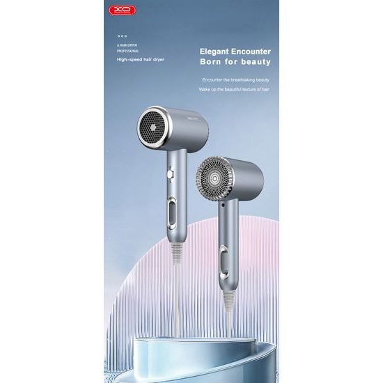 XO στεγνωτήρας μαλλιών CF2, 1600W, μπλε