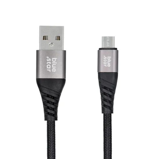 BlueStar USB - Micro USB kabel 1,2 m - Sort