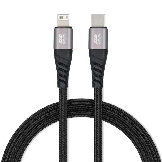 BlueStar καλώδιο USB-C - Lightning 1,2 μ, μαύρο