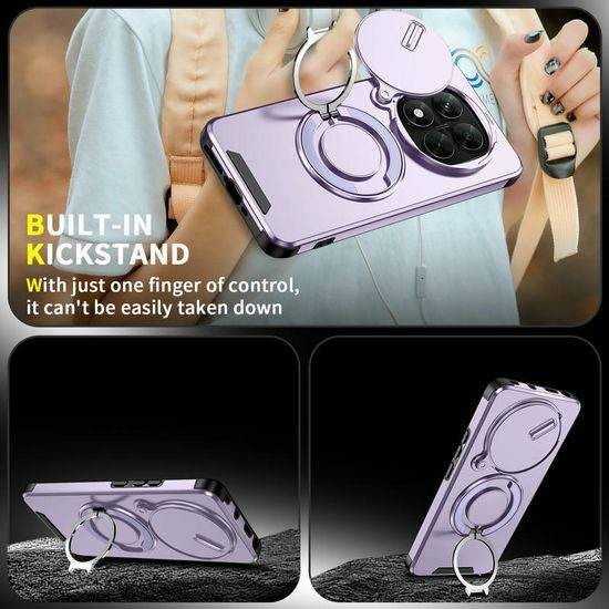 Θήκη Camslide Stand, Xiaomi Redmi Note 14 Pro Plus 5G, μωβ