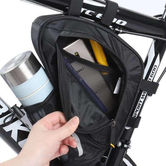 Geantă pentru bicicletă Wozinsky 1,5 l sub cadru, neagră (WBB23BK)