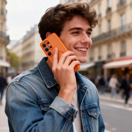 Tech-Protect MagMat MagSafe, Samsung Galaxy S26 Ultra, oranžen mat