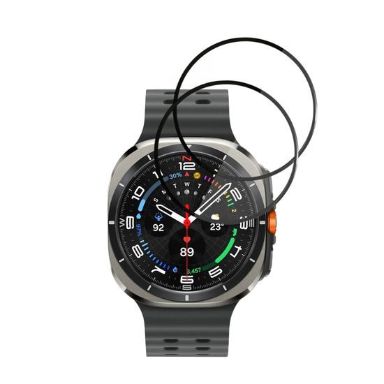 Techsuit Nano Flex, Samsung Galaxy Watch Ultra 47mm, 2 kusy, černé