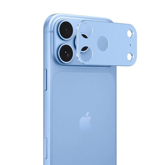 iPhone 18 Pro Max kaamerakaitse – Tech-Protect Camalloy Fit+ – helesinine