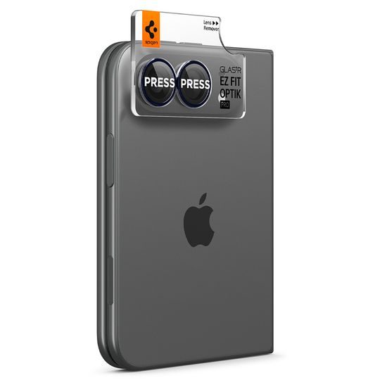 Spigen Optik.TR Ez Fit Pro Kameraschutz für iPhone Duo - Gehärtetes Schutzglas für Kamera - 2 Stück - Night Sky