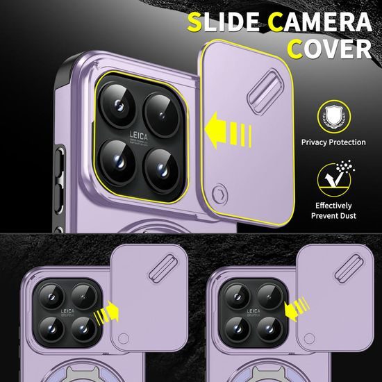Husă Camslide Stand, Xiaomi 17, mov
