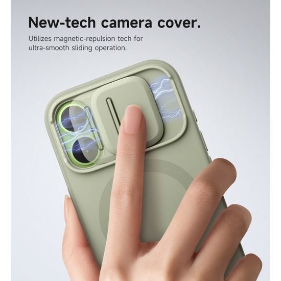 Suritch MagSafe Kickstand Camprotector θήκη iPhone 17, πράσινη