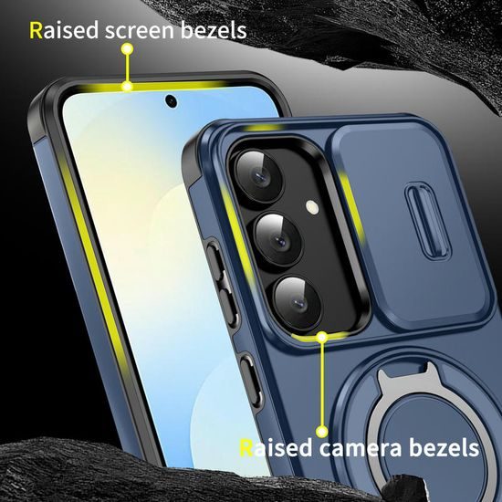 Samsung Galaxy S25 FE / S26 FE ümbris – Camslide Stand – sinine