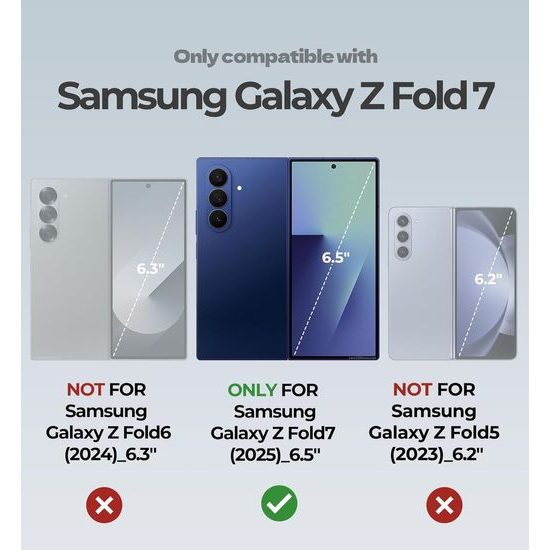 Θήκη Dexnor MagSafe Kickstand για Samsung Galaxy Z Fold 7, μαύρη