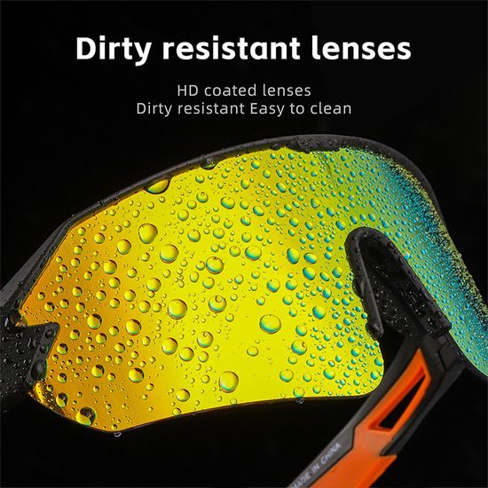 West Biking Sportbrille für Radfahren mit UV-Schutz - Schwarz-Weiß