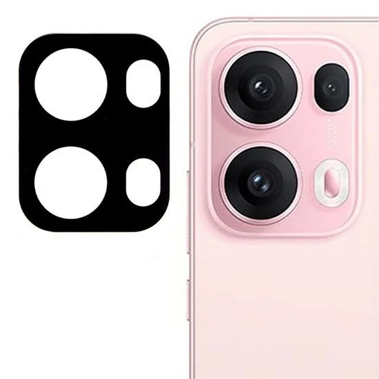 Techsuit προστατευτικό γυαλί φακού κάμερας, Oppo Reno13 Pro, μαύρο