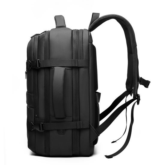 JP Rucksack B15 für Alltag und Freizeit - 48x33x20~25 cm - Schwarz