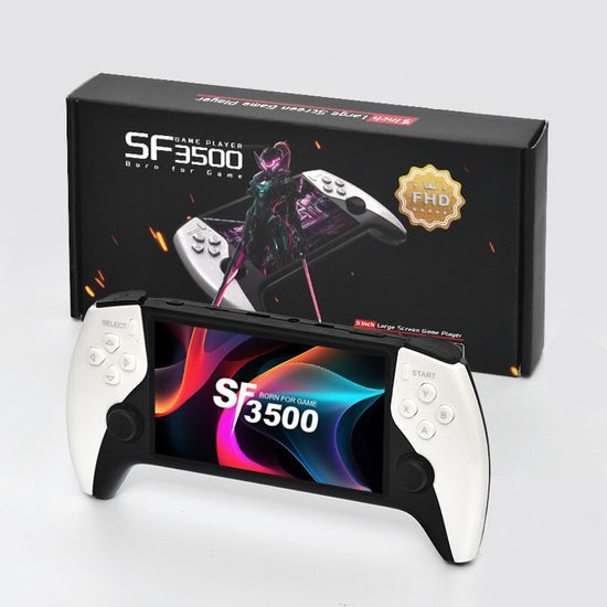 SF3500 Přenosná herní konzole s 5″ IPS displejem, 3000 mAh a TV výstupem