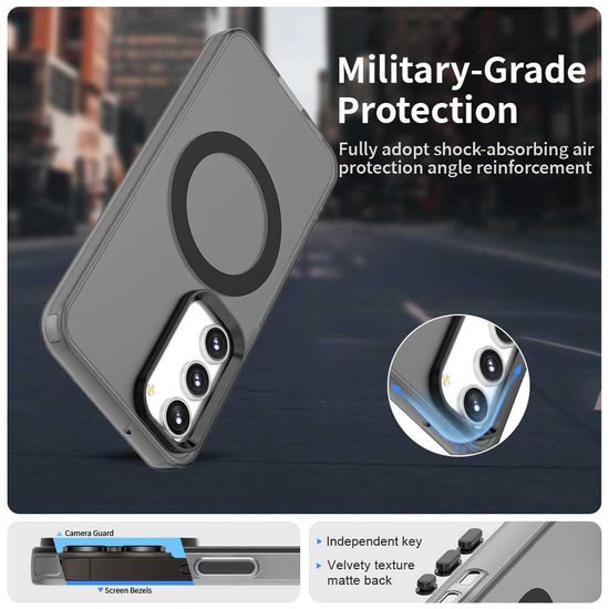 Techsuit CandyCase MagSafe, Samsung Galaxy S23 Plus, μαύρο