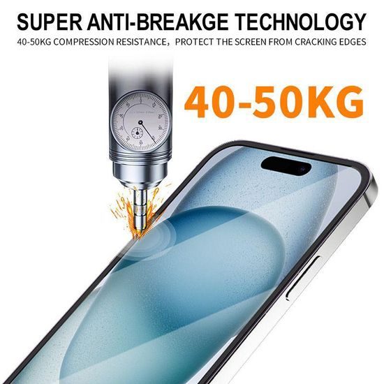 Xiaomi Redmi Note 15 Pro 5G aizsargstikls – JP Titan extra izturīgs rūdītais stikls – melns