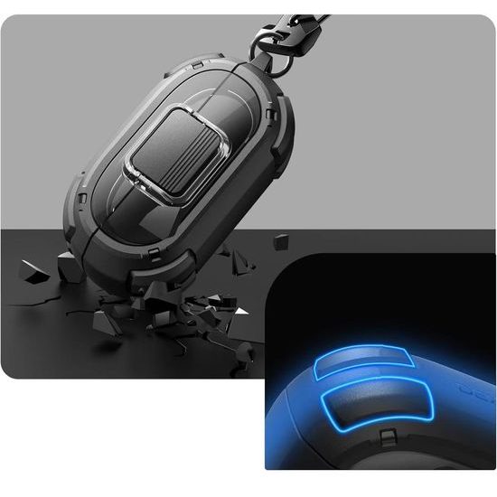 Ανθεκτική θήκη Dexnor, Beats Solo Buds, μαύρη