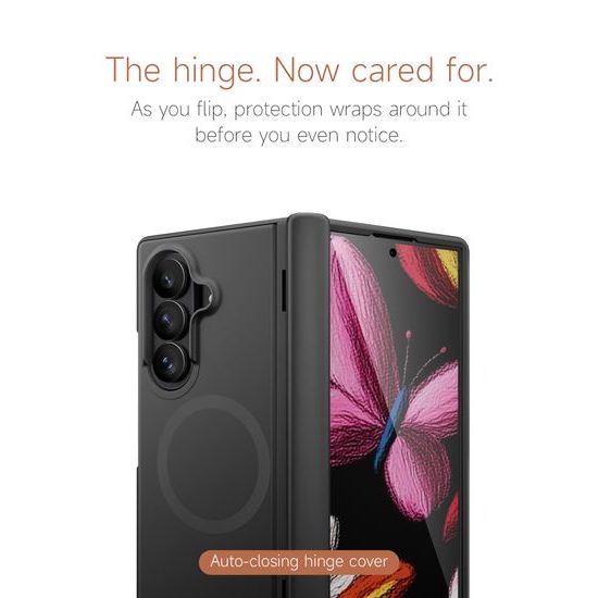 Samsung Galaxy Z Fold 8 Ultra vāciņš – Suritch MagSafe ar statīvu – melns