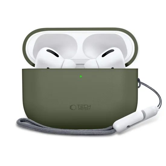 Tech-Protect Σιλικονική Θήκη, Apple AirPods Pro 3, Πράσινη