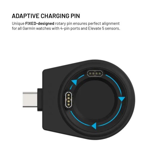 FIXED Powerstation 3 az 1-ben vezeték nélküli töltőállomás Garmin-hoz, 15W + 5W + 2,5W, fekete