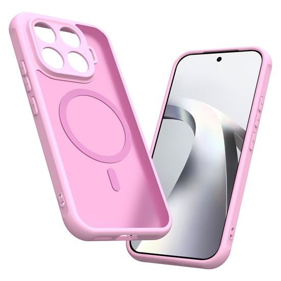 Xiaomi 17T dėklas – Techsuit HaloFrost II MagSafe – rožinė