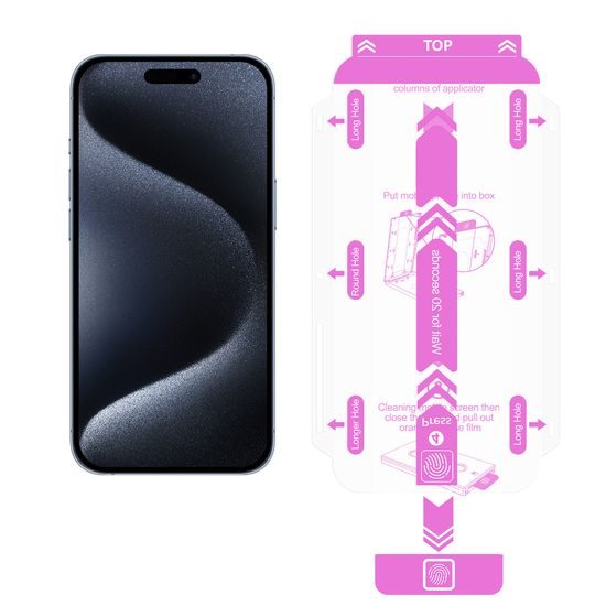 JP SimpleFlow Zaščitno kaljeno steklo, iPhone XR / 11