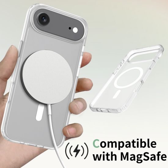 JP MagFit Colour MagSafe θήκη με μαγνήτη N52, iPhone Air, λευκή
