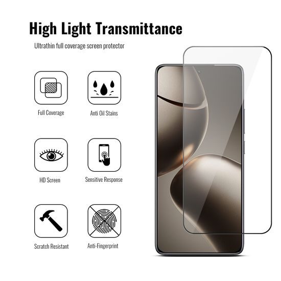 JP 5D Combo pack, Σετ 2 5D σκληρυμένα γυαλιά και 2 γυαλάκια φωτογραφικής μηχανής, Xiaomi 14T Pro