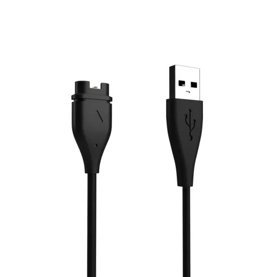 FIXED USB-A töltőkábel Garmin Fenix 5/6/7/7X/8, Epix, Venu 2/3/3S, Vívoactive 3/4/5 okosórákhoz, fekete