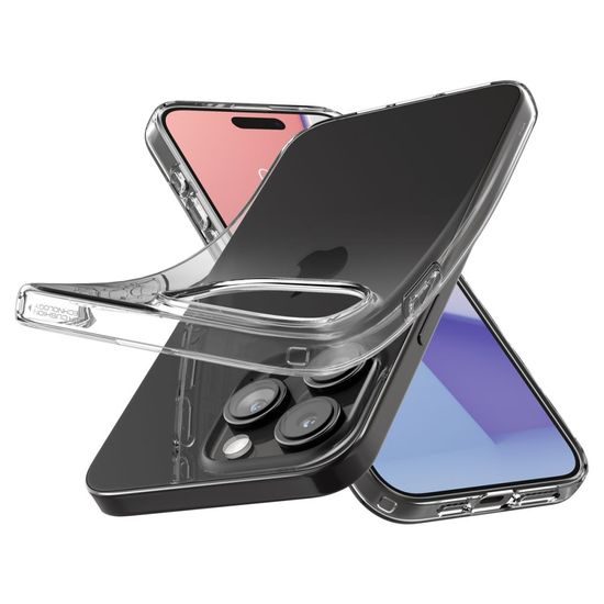 Spigen Liquid Crystal carcasă pentru mobil, iPhone 15 Pro Max, Crystal Clear