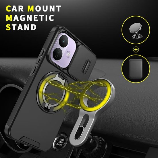 Camslide Stand obal, Xiaomi Redmi Note 17 Pro 5G / Note 17 Pro Max 5G, černý